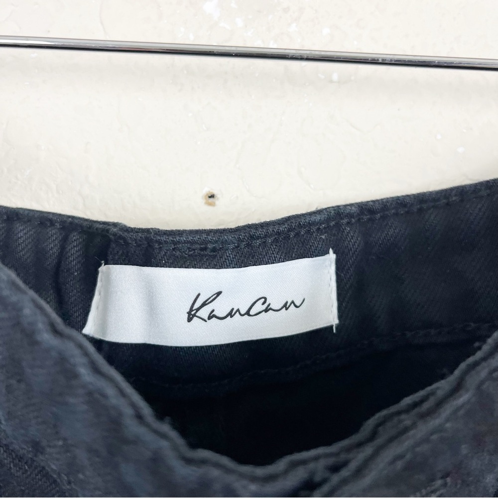 Kancan Black Distressed High Rise Shorts Size XL - Picture 6 of 6